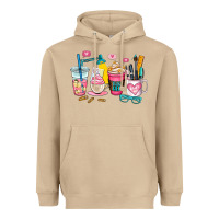 Mushroom teacher coffee cup Heavyweight Hoodie - AdoDesignShop