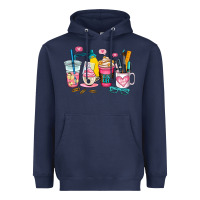 Navy teacher coffee cup Heavyweight Hoodie - AdoDesignShop