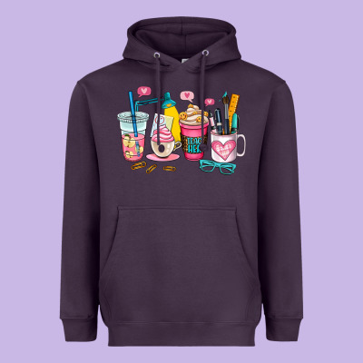 Teacher Coffee Cup Heavyweight Hoodie Designed By Adodesignshop