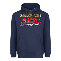 Navy Soul Train Heavyweight Hoodie - maiPhamDesign
