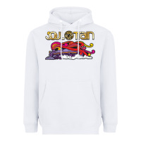 White Soul Train Heavyweight Hoodie - maiPhamDesign