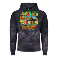 Cloud Black Fiesta siesta tequila repeat Vintage Hoodie - FaDigitalArtStudio