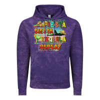 Cloud Purple Fiesta siesta tequila repeat Vintage Hoodie - FaDigitalArtStudio