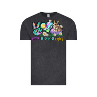 Vintage Black Peace love Easter Day Vintage Tee - CowGirlArtShop