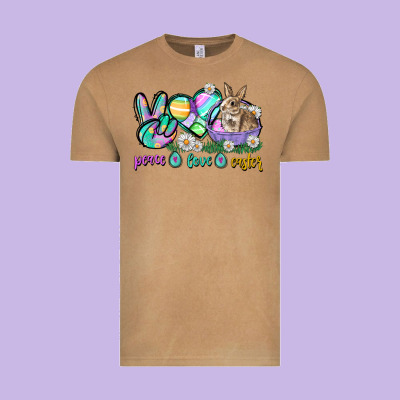 Peace Love Easter Day Vintage Tee Designed By Cowgirlartshop