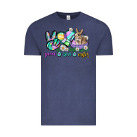 Vintage Denim Peace love Easter Day Vintage Tee - CowGirlArtShop