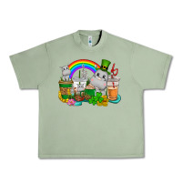 Oil Green St. Patrick's Hippopotamus coffee cups Urban Heavy Tee - CowGirlArtShop