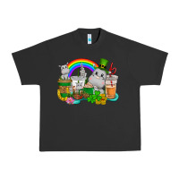 Pigment Black St. Patrick's Hippopotamus coffee cups Urban Heavy Tee - CowGirlArtShop