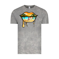 Cloud Rock beach lips Vintage Tee - Jasminsmagicworld