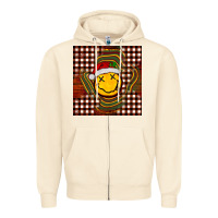 Sandshell Christmas smiley face Zipper Hoodie - BarkalooDesign