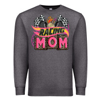 Charcoal Heather racing mom with racing oto equipment Premium Sweatshirt - AdoDesignShop