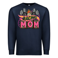 Navy racing mom with racing oto equipment Premium Sweatshirt - AdoDesignShop