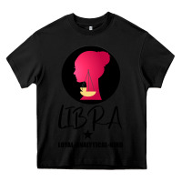 Black Libra Zodiac Sign Horoscope Birth Gift Girl Heavy Core Tee - Bettercallsaul