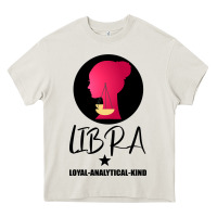 Cream Libra Zodiac Sign Horoscope Birth Gift Girl Heavy Core Tee - Bettercallsaul