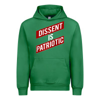 Emerald DISSENT IS PATRIOTIC Political Meme Raglan Baseball Tee Urban Hoodie - maiPhamDesign