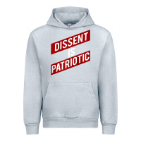 Heather Grey DISSENT IS PATRIOTIC Political Meme Raglan Baseball Tee Urban Hoodie - maiPhamDesign