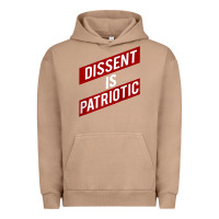 Pigment Burro DISSENT IS PATRIOTIC Political Meme Raglan Baseball Tee Urban Hoodie - maiPhamDesign