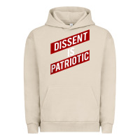 Pigment French Oak DISSENT IS PATRIOTIC Political Meme Raglan Baseball Tee Urban Hoodie - maiPhamDesign