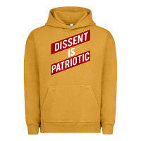 Pigment Peanut Butter DISSENT IS PATRIOTIC Political Meme Raglan Baseball Tee Urban Hoodie - maiPhamDesign
