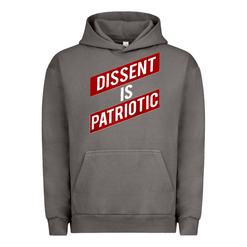 Dissent Is Patriotic Political Meme Raglan Baseball Tee Urban Hoodie by maiPhamDesign | Teevron