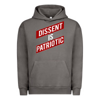 Pigment Tornado DISSENT IS PATRIOTIC Political Meme Raglan Baseball Tee Urban Hoodie - maiPhamDesign