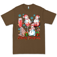 Cacao merry christmas wine glasses Premium Tee - texasbilliewilder
