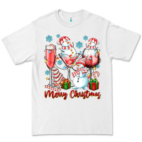 White merry christmas wine glasses Premium Tee - texasbilliewilder