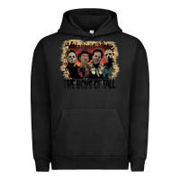 Pigment Black the boys of fall leopard pattern bleached halloween murder t shirt Urban Hoodie - maiPhamDesign