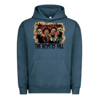 Pigment Midnight Navy the boys of fall leopard pattern bleached halloween murder t shirt Urban Hoodie - maiPhamDesign