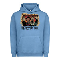 Pigment Pebble Blue the boys of fall leopard pattern bleached halloween murder t shirt Urban Hoodie - maiPhamDesign