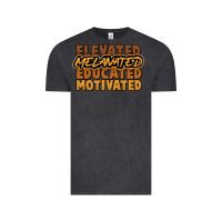Vintage Black Elevated melanated educated motivated Vintage Tee - HowdyJamesFarm