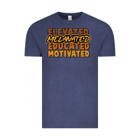 Vintage Denim Elevated melanated educated motivated Vintage Tee - HowdyJamesFarm