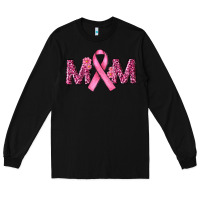 Black cancer ribbon mom Long Sleeve Tee - RanaPortraitStore