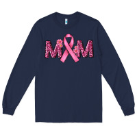 Navy cancer ribbon mom Long Sleeve Tee - RanaPortraitStore