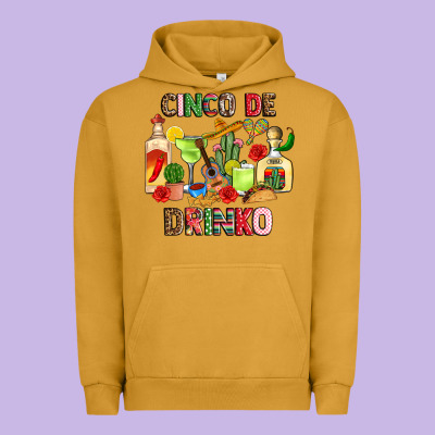 Cinco De Drinko Urban Hoodie Designed By Jahusdesignshop