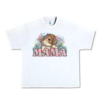 White Easter Bunny Mama  mother's day Urban Heavy Tee - HowdyJamesFarm