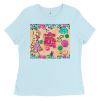 Baby Blue sewing crafting each day keeps the crazy away Ladies Tee - TumblerDesignByShophia