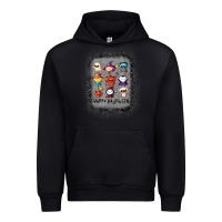 Black halloween funny set ghost mummy witch vampire and pumpkin t shirt Urban Hoodie - maiPhamDesign