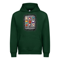 Forest Green halloween funny set ghost mummy witch vampire and pumpkin t shirt Urban Hoodie - maiPhamDesign