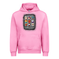 Fuchsia Pink halloween funny set ghost mummy witch vampire and pumpkin t shirt Urban Hoodie - maiPhamDesign