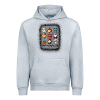 Heather Grey halloween funny set ghost mummy witch vampire and pumpkin t shirt Urban Hoodie - maiPhamDesign