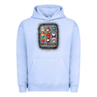 Pigment Grape Ice halloween funny set ghost mummy witch vampire and pumpkin t shirt Urban Hoodie - maiPhamDesign