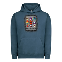 Pigment Midnight Navy halloween funny set ghost mummy witch vampire and pumpkin t shirt Urban Hoodie - maiPhamDesign