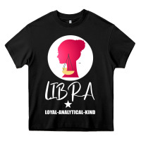 Black Libra Zodiac Sign Horoscope Birth Gift Girl Heavy Core Tee - Bettercallsaul