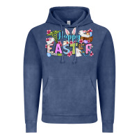 Vintage Denim Happy Easter Nurse Vintage Hoodie - OliviaCreatesArt