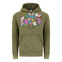 Vintage Olive Happy Easter Nurse Vintage Hoodie - OliviaCreatesArt