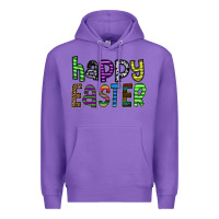 Purple Happy Easter Premium Hoodie - CowhideDigitalArt