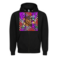 Black halloween horse Zipper Hoodie - BarkalooDesign