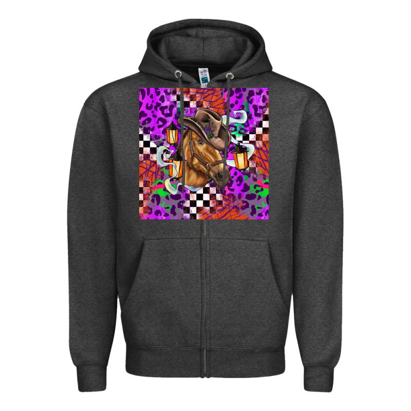 Halloween Horse Zipper Hoodie by BarkalooDesign | Teevron