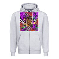 Heather Grey halloween horse Zipper Hoodie - BarkalooDesign